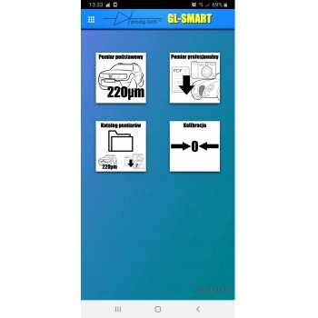 MIERNIK LAKIERU GL-PRO-SMART-FAZ Android / iOS