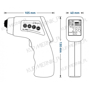 MIERNIK LAKIERU GL-PRO-SMART-FAZ Android / iOS